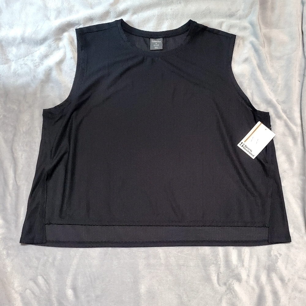 Sports Illustrated Black Activewear Tank Size 2X NWT